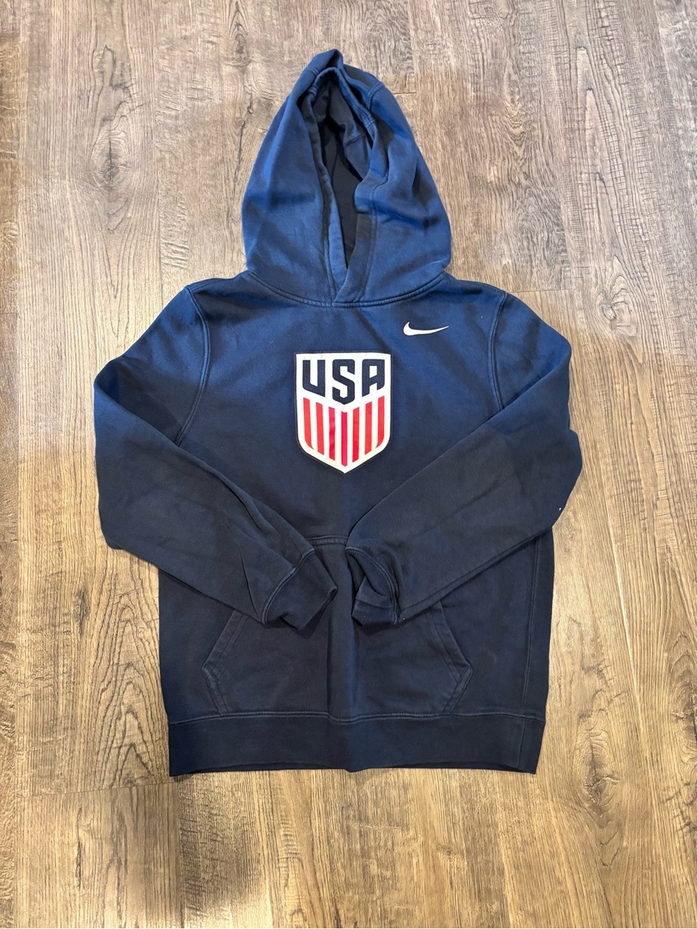 Kids Navy Hooded Sweatshirt